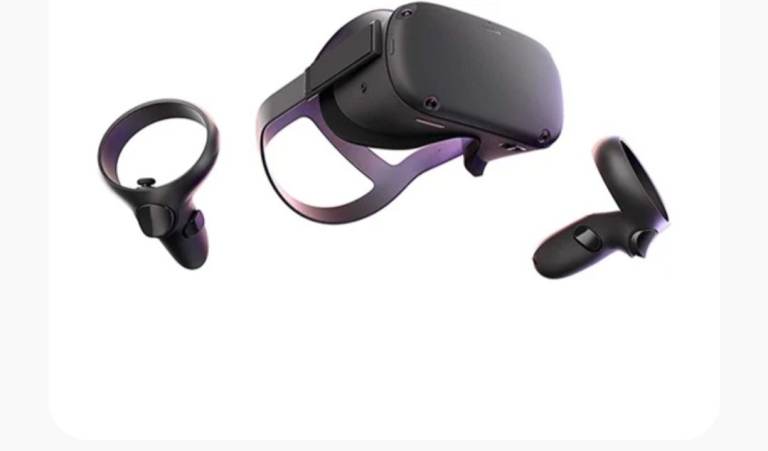 Oculus quest all in one black headseat & controllers fully working 