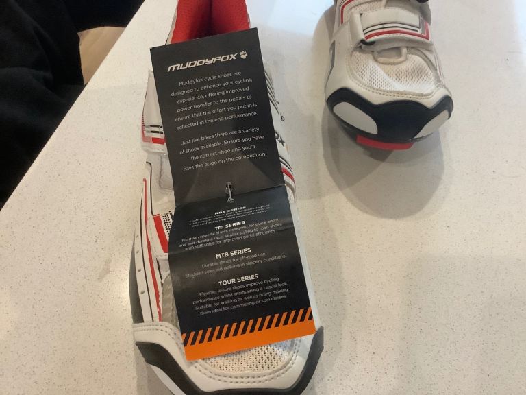 Brand New Muddy Fox RBS 100 cycling shoes, size 7.5