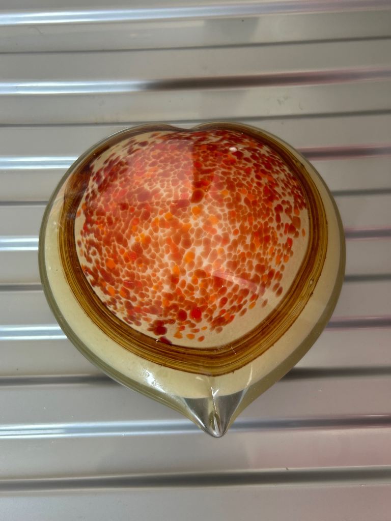 Large heart shaped paperweight