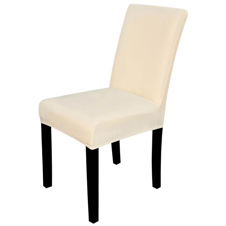 Velvet Dining Chair Covers Stretchable Spandex High Back Dining Chair Slipcovers