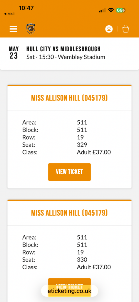 to Hull City tickets for this Saturday