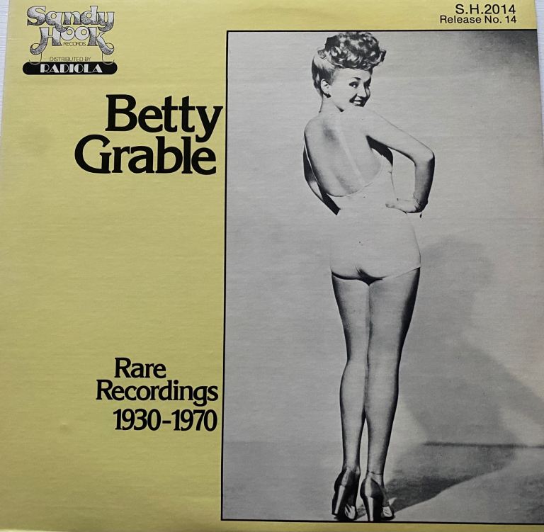 Betty Grable Vinyl LP Rare Recordings 1930 - 1970 