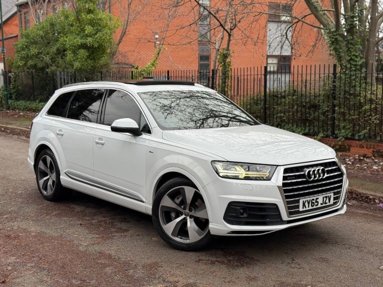 2015/65 AUDI Q7 S LINE 3.0 TDI V6 272 QUATTRO AUTO - GLACIER WHITE METALLIC - FULLY LOADED!