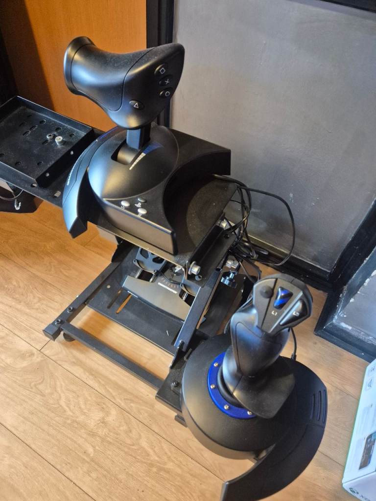 Thrustmaster flight stick and pedals 
