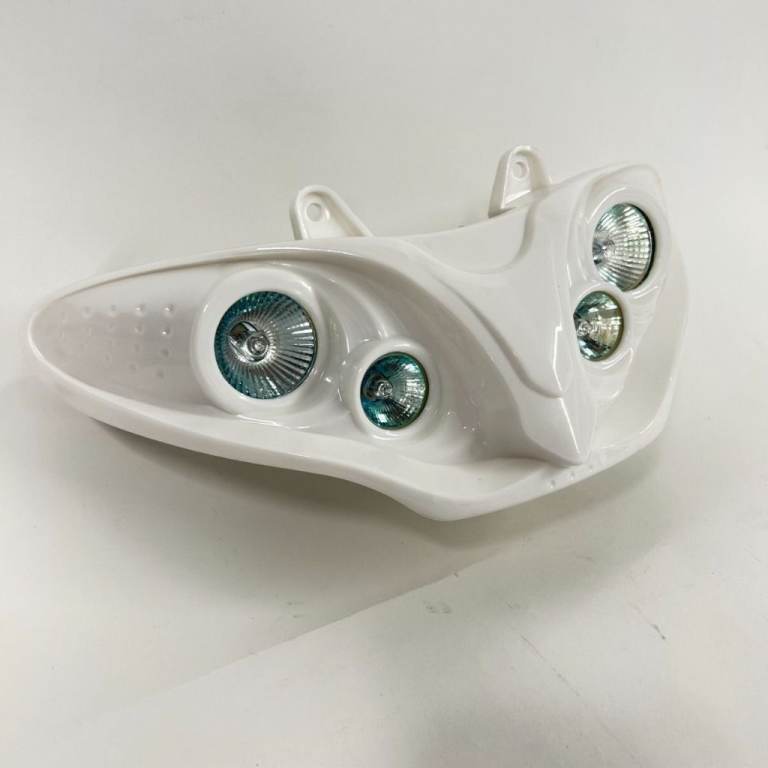 WHITE QUAD HALOGEN HEADLIGHT ASSEMBLY FOR GILERA RUNNER 2006 BRAND NEW HEADLAMP