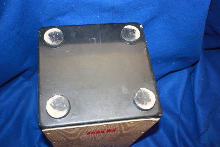 RJM Custom Cajon ~ Red Splatter Bespoke Finish ~ Made In England ~ 23in x 12in x 12in ~ £95 ono