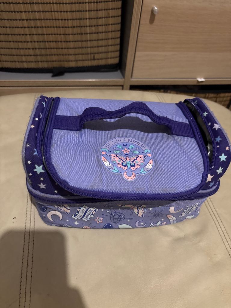Smiggle Purple Lunch Bag and water bottle 