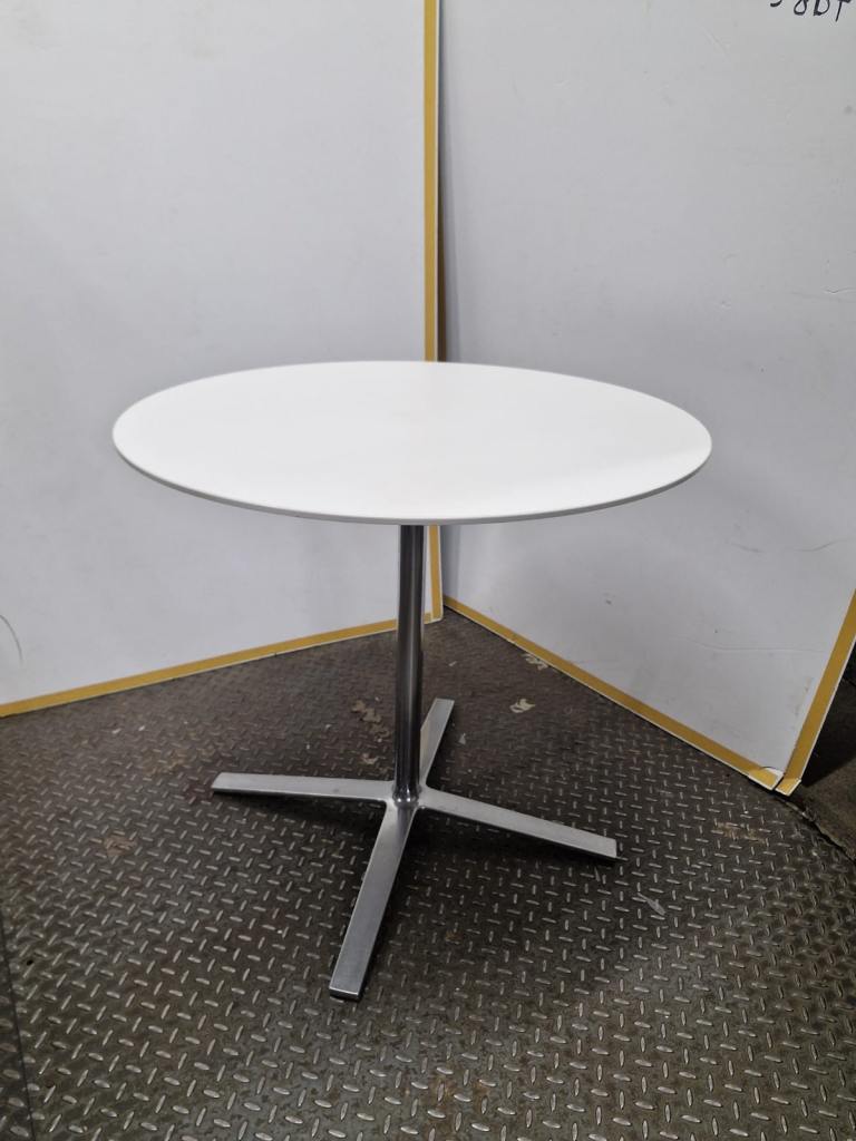 White bistro table or meeting table or dining table (10 available)