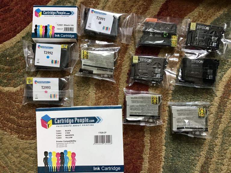 Epson Compatible and Original Ink Cartridges - T2991, T2992, T2993.