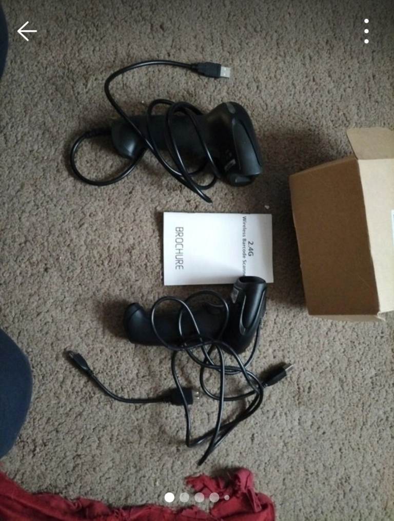 2 X Wireless Scanner shop barcode