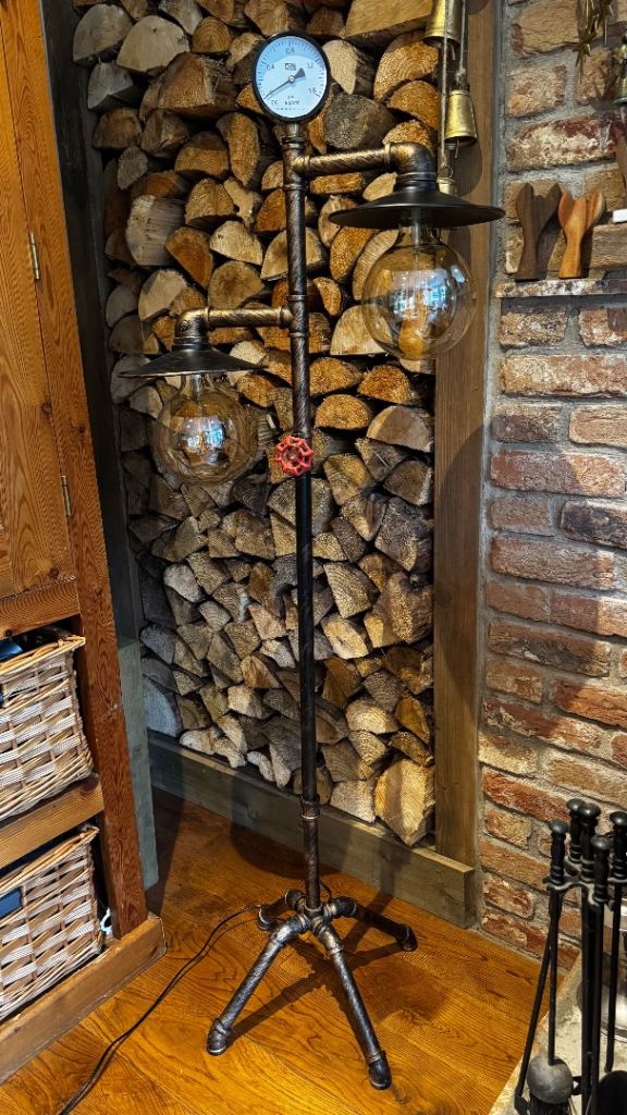 Industrial style floor lamp 