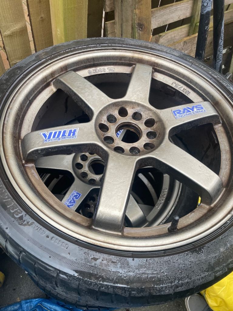 RAYS VOLK TE37 Alloy Wheels with Tyres - Set of 4