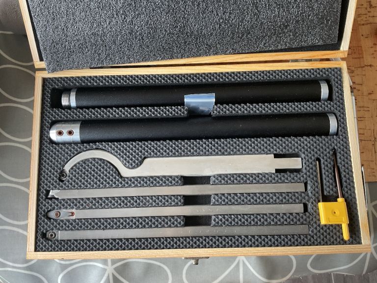Carbide Wood Turning Tool Set in Wooden Box 