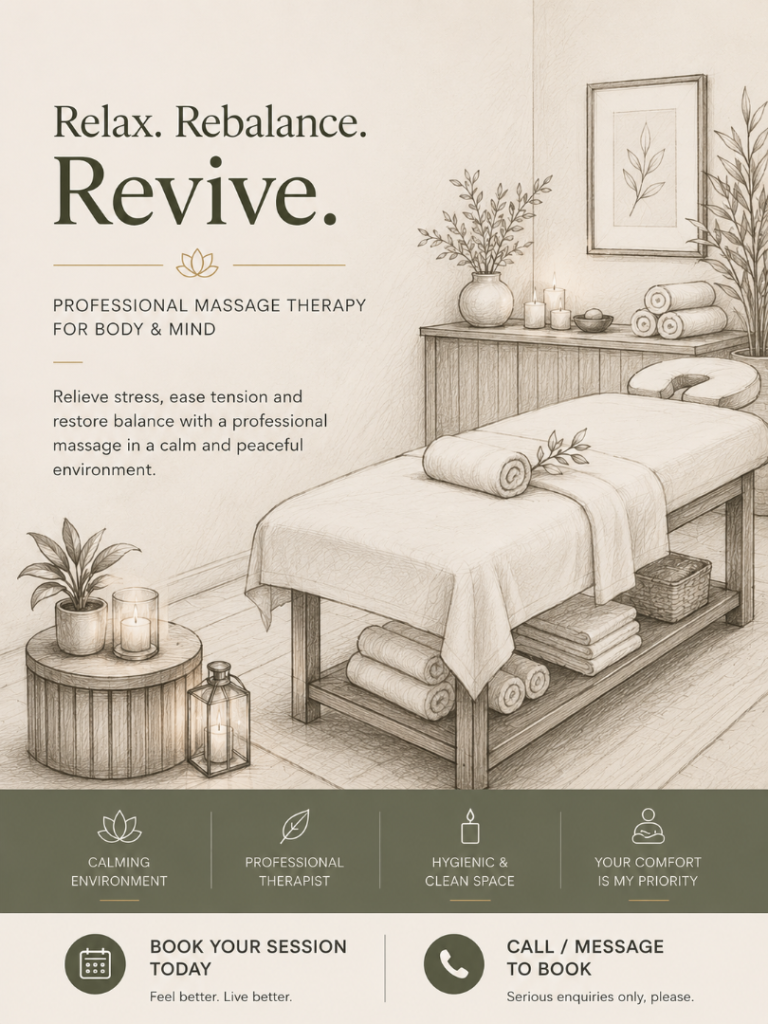 Professional Massage Therapy by Male Therapist