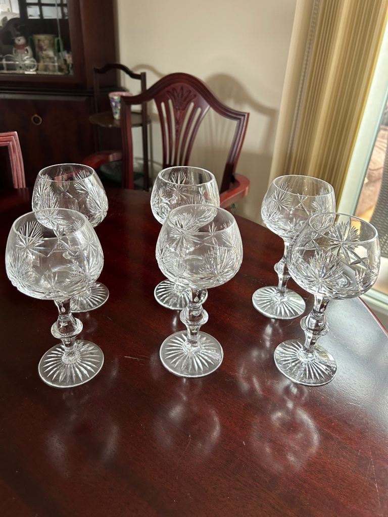 image for Star of Edinburgh crystal wine glasses