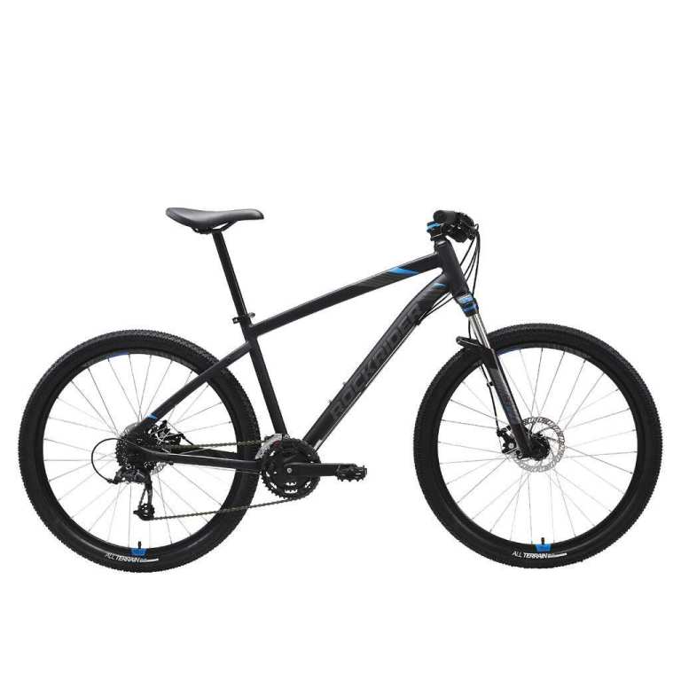 Rockrider Mountain Bike - Black/Blue - Size L