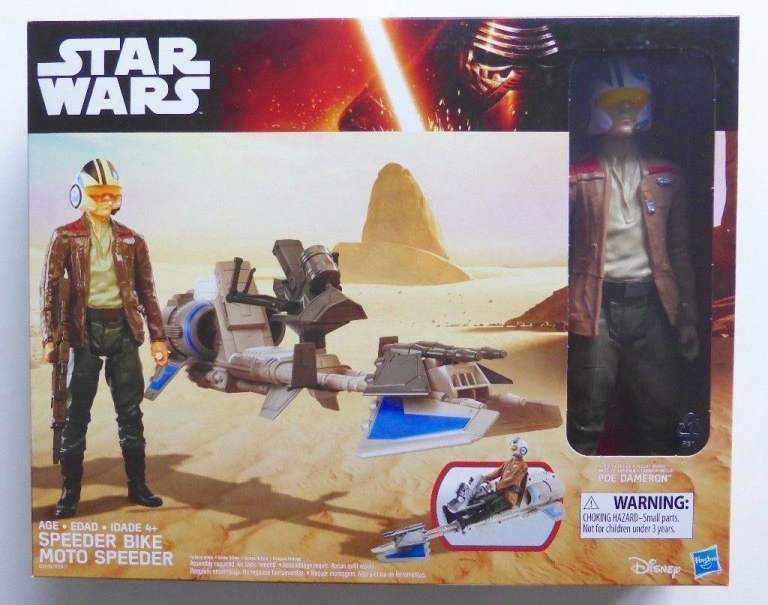 STAR WARS THE FORCE AWAKENS EPISODE 7 HERO SERIES 12" SPEEDER BIKE POE DAMERON ACTION FIGURE TOY £6