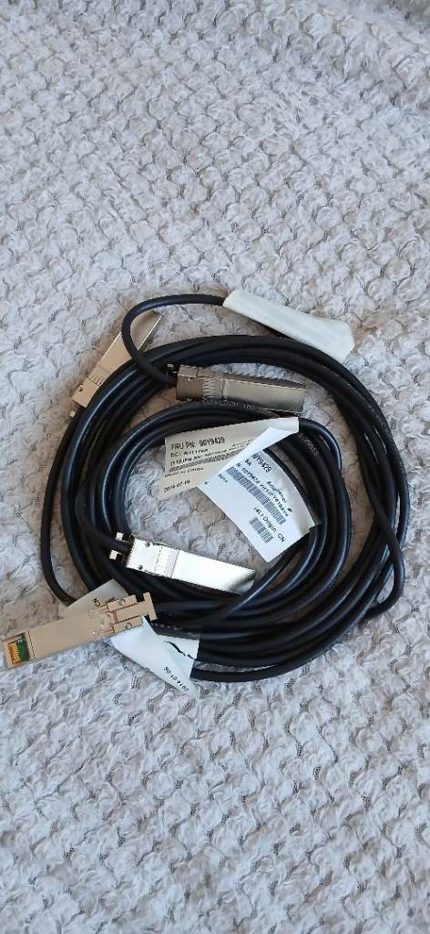 Amphenol 3 metre Network/Server Cables x2