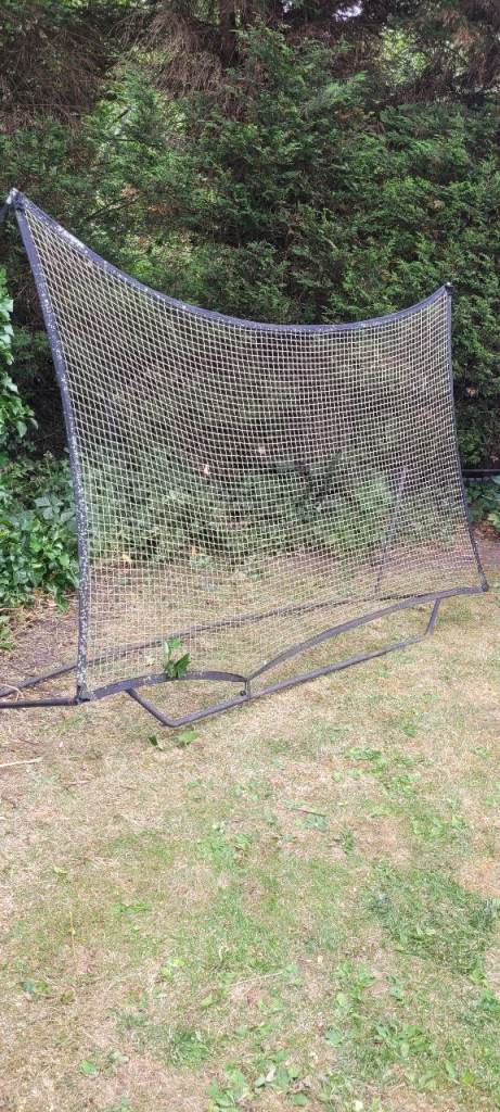 Football Rebounder Net - Black Frame and Goal Net