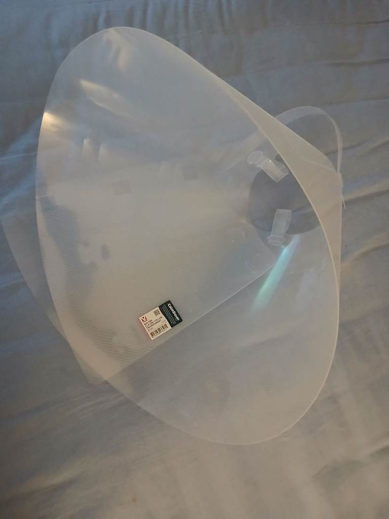 BUSTER TRANSPARENT CONE COLLAR 35CM-New