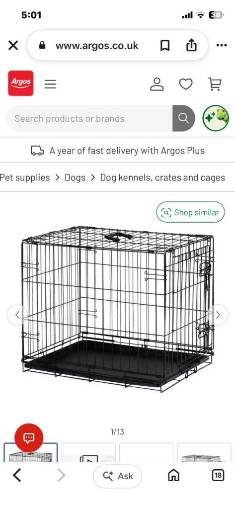 Medium dog cage 