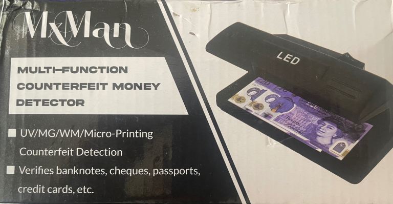 MkMan Multi-Function Counterfeit Money Detector - New in Box