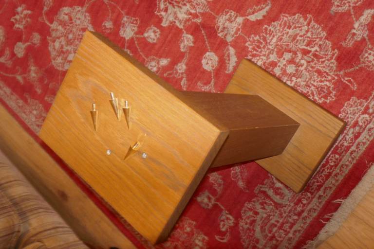 Oak Hi FI Speaker Stands for sale