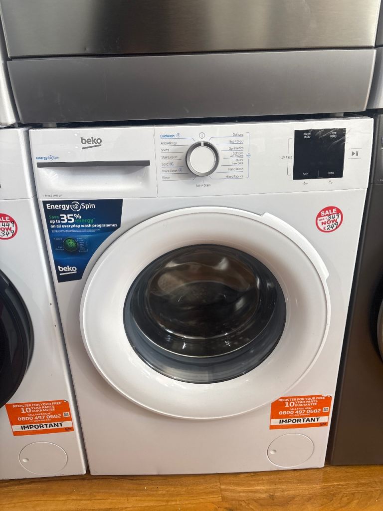 😁NEW😁 BEKO 10KG WASHING MACHINE RRP£399 OUR PRICE£249 COMES WITH WARRANTY BEST DEAL ULL FIND🎉🎉💸