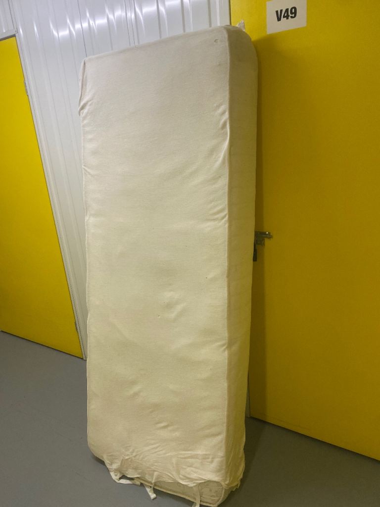 Single Mattress – Cream, Good Condition slim 2 foot6