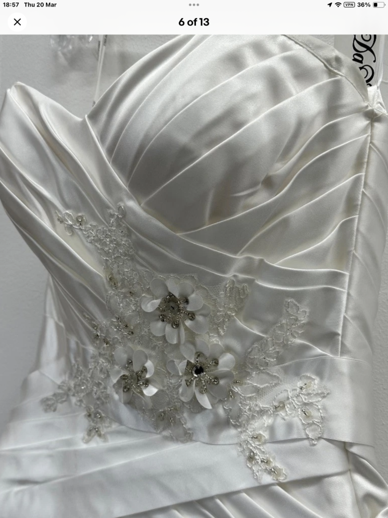 Da- Vinci wedding dress size 8/10 sample dress