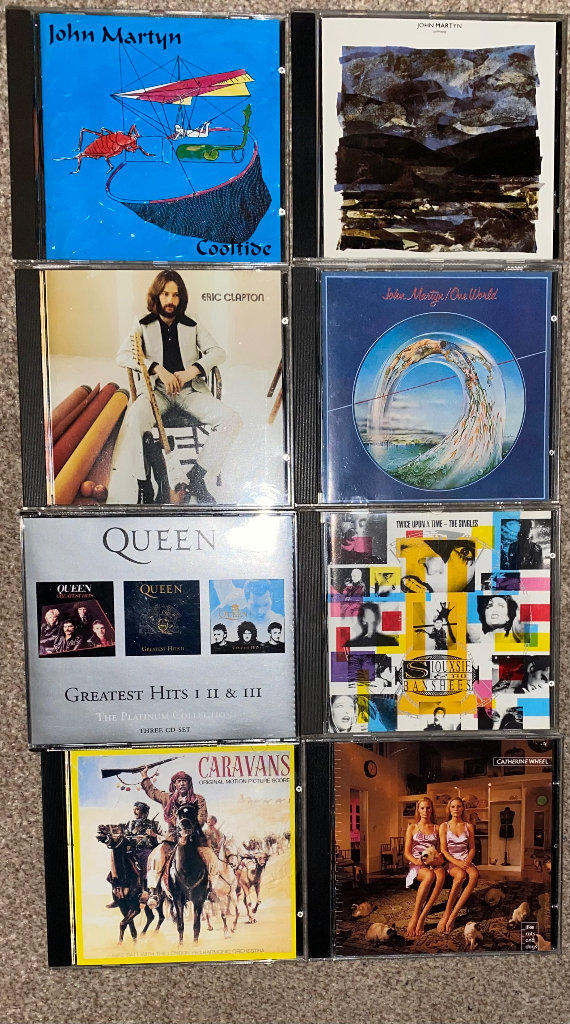 Eric Clapton, John Martyn, Queen, Siouxsie+Banshees, etc