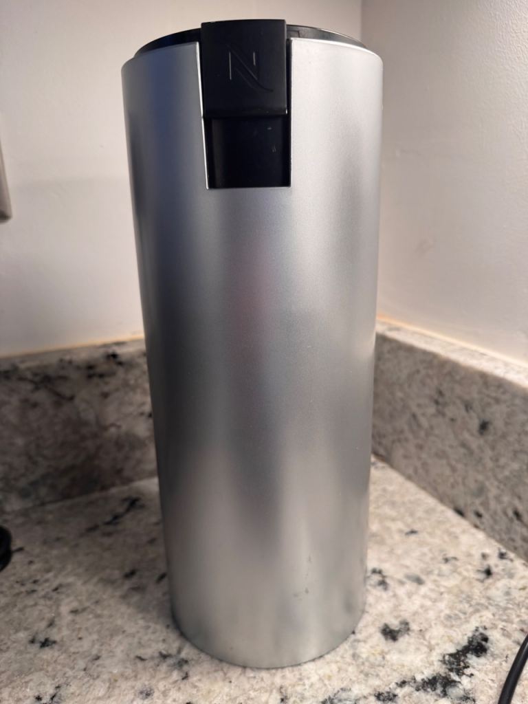 Nespresso Used Capsule Container - Silver, Good Condition