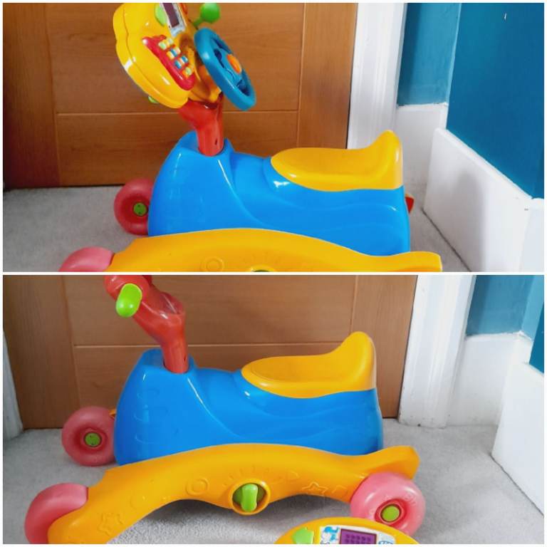 Vtech 3 way ride on bike rocker musical driving 