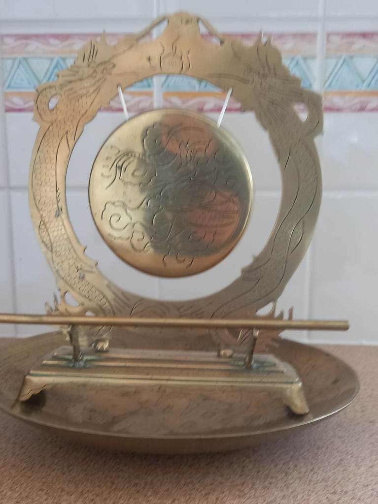 Brass Chinese Dong and bowl