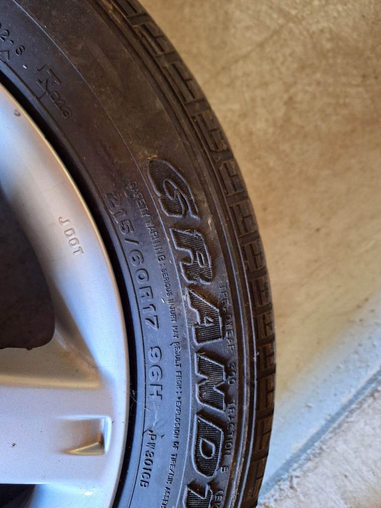 X trail spare alloy wheel