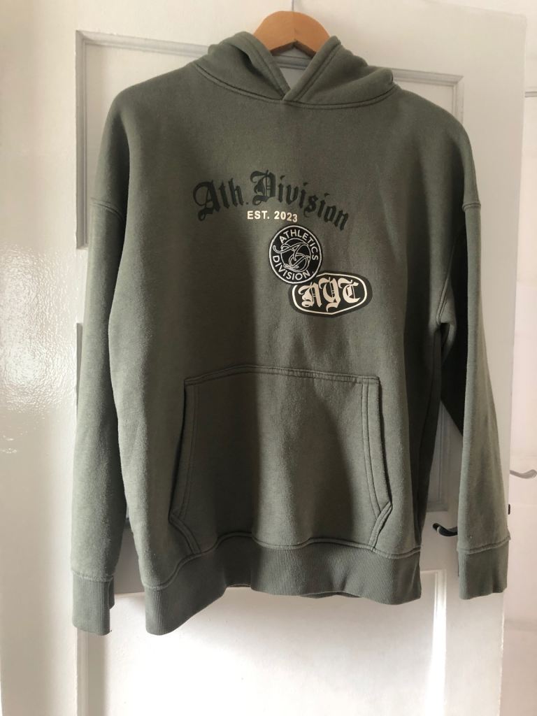 Primark Boys' Khaki Graphic Hoodie, 13-14 Yrs