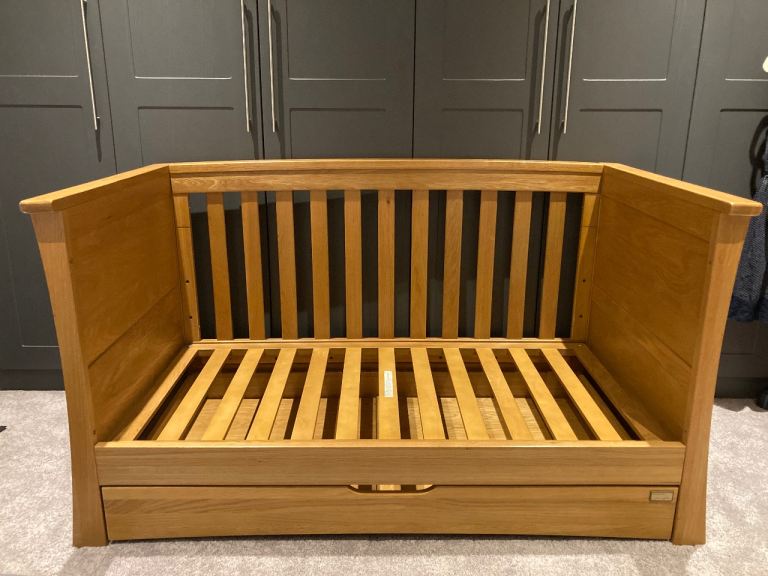 Mamas and Papas Solid Light Oak Ocean Cot-Bed