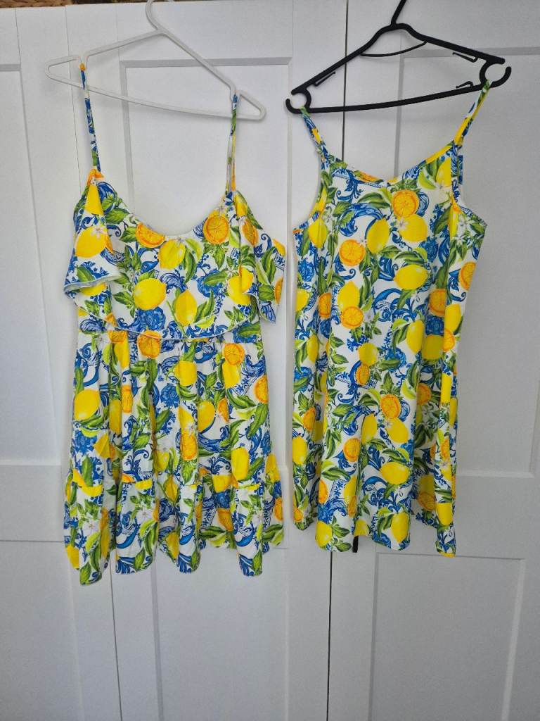 Matching mum and daughter summer holiday dresses