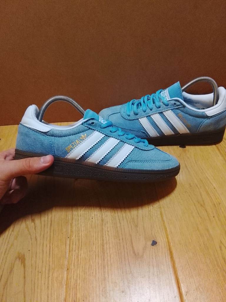 Adidas Spezial Trainers in Blue Suede – UK 4, As Good As New