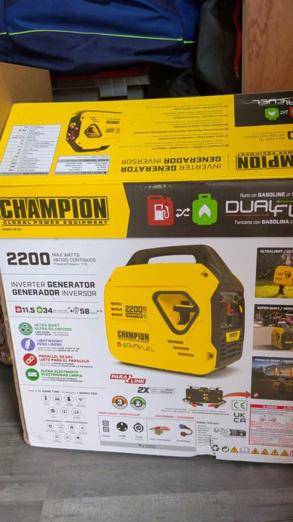Generator - Champion 2200-watt inverter generator