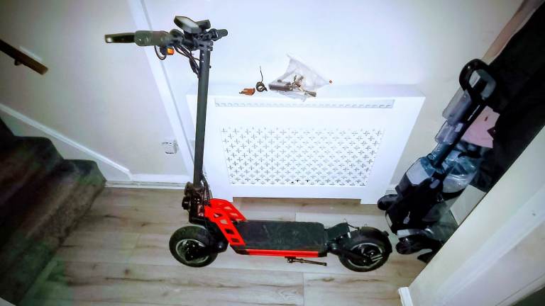Red Electric Scooter - Good Condition, Ready to Ride