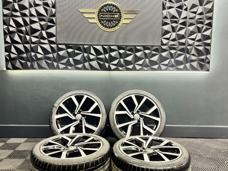 18” inch vw brescia alloys wheels 5x112 golf caddy gtd gti gte touran club sport