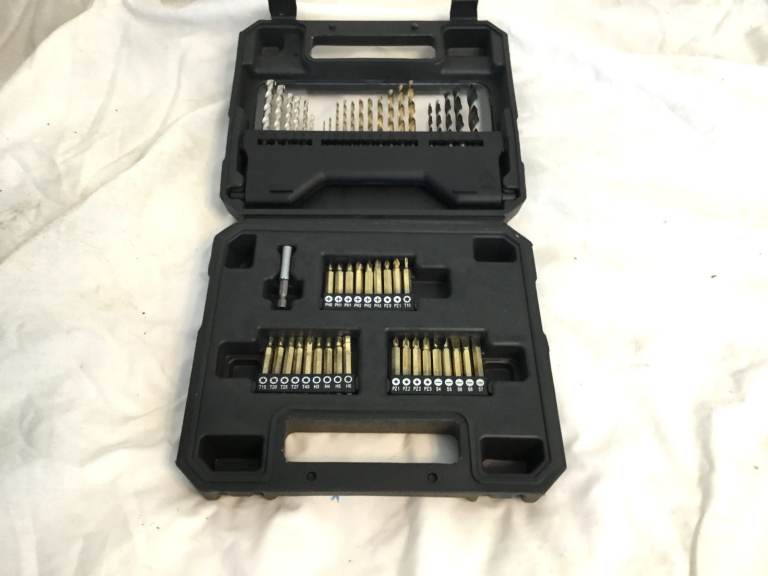 NEW Set 50 Einhell Drill Bits and Screwdriver Bits with Bit Holder