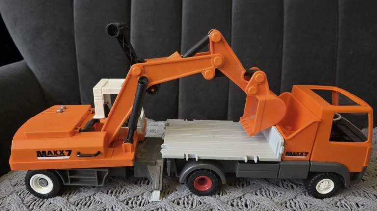 Large Playmobil Excavator and Truck Set