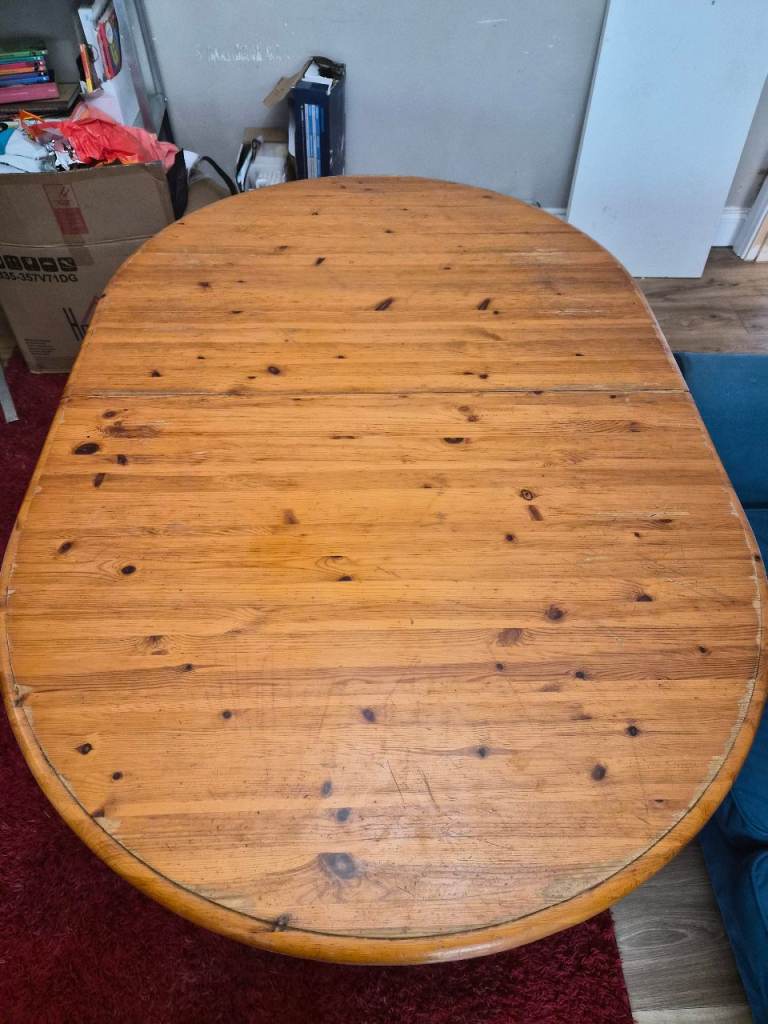 Solid pine wood dining table for sale