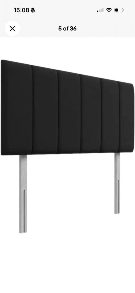 Black 20” headboard brand new 