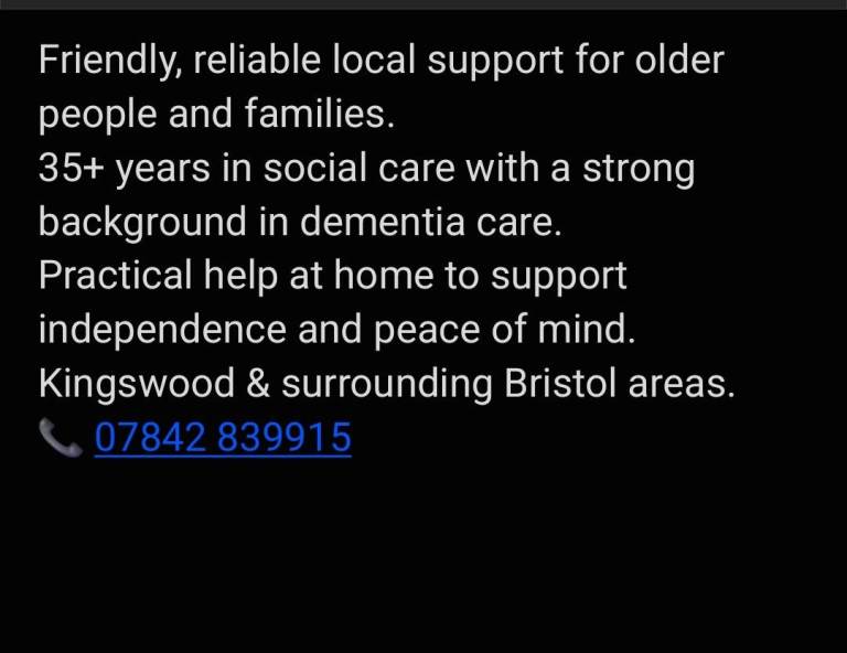 Local Support for Older People Kingswood, Bristol