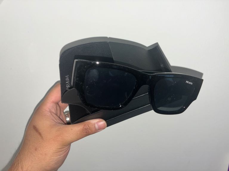 Prada Unisex Sunglasses – Black – Good Condition