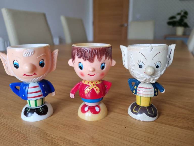 Noddy & Big Ears Vintage Eggcups 