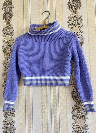 Boohoo wide neck crop jumper